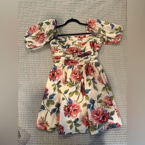 NWT Abercrombie & Fitch Floral Puff Sleeve Dress - LARGE TALL